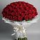 Букет 101 Красная роза Блэк Мэджик в Щедрино