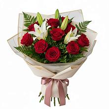Букет цветов из:  Лилии и Розы в Щедрино