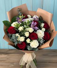 Букет цветов из:  Розы и Альстромерии #REPLACE_PRED# Щедрино