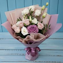 Букет цветов из:  Розы и Лизиантусы в Щедрино