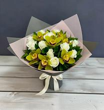 Букет цветов из:  Орхидеи и Розы в Щедрино