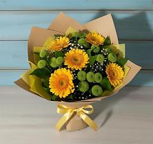 Букет цветов из:  Герберы и Хризантемы в Щедрино