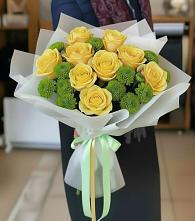 Букет цветов из:  Хризантемы и Розы в Щедрино