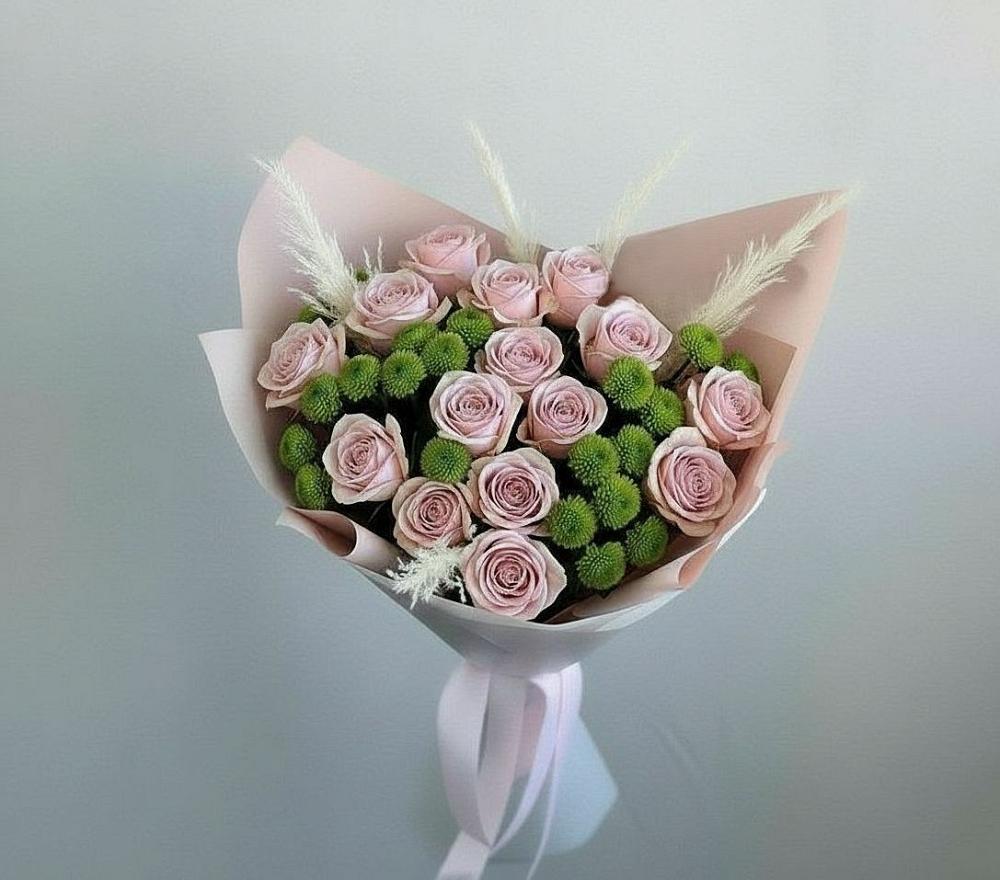 Букет цветов из: Розы и Хризантемы в Щедрино