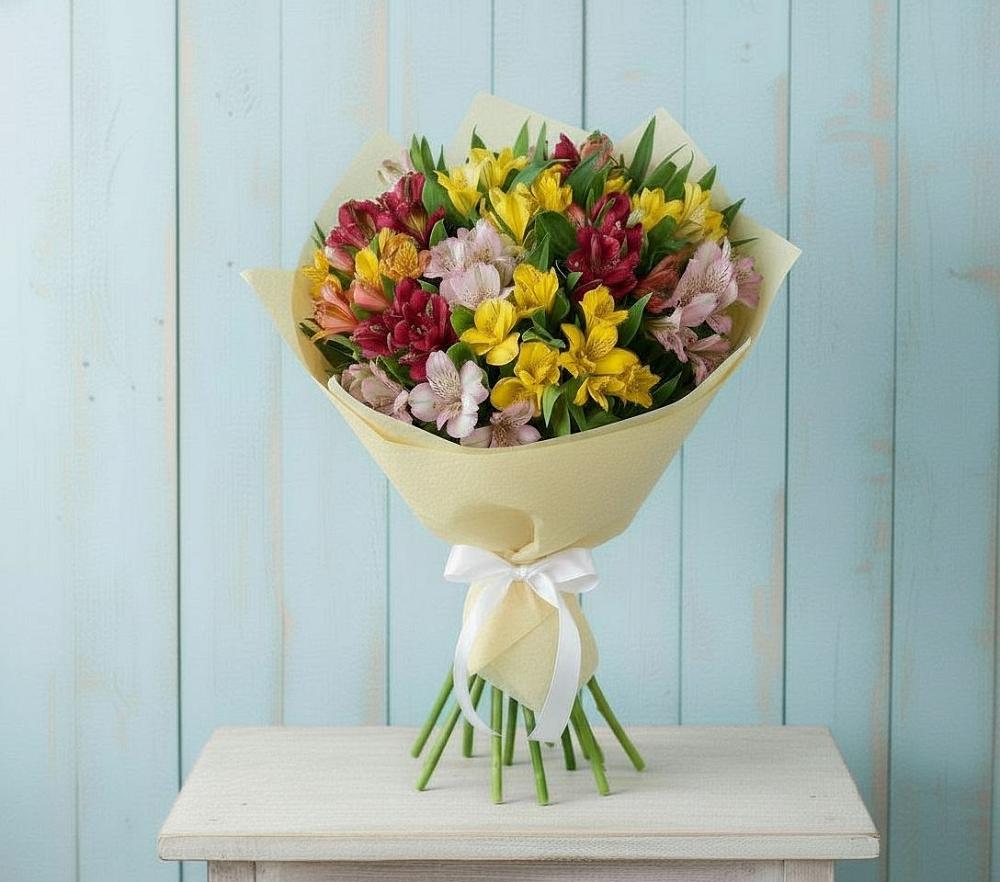 Букет цветов из: Альстромерии в Щедрино