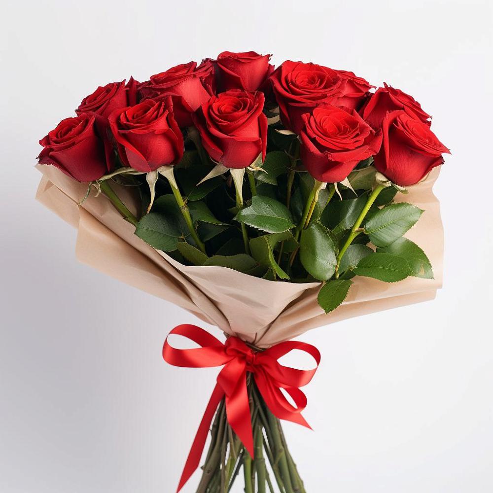 Букет 11 Красных роз Эдлесс Лав в Щедрино