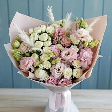 Букет цветов из:  Альстромерии и Розы #REPLACE_PRED# Щедрино