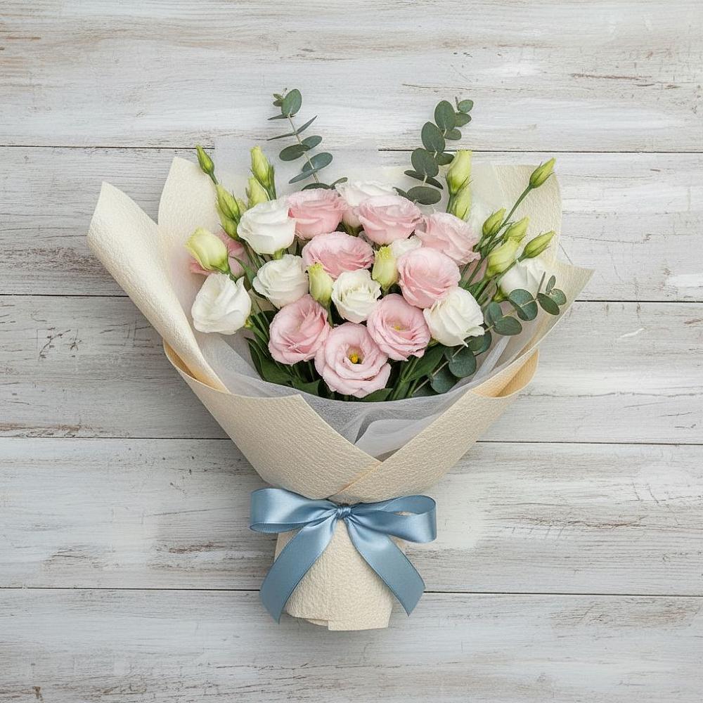 Букет цветов из: Лизиантусы в Щедрино